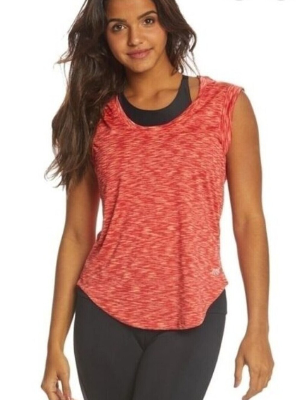 Marika Tangerine Orange Yoga Workout Tank Top